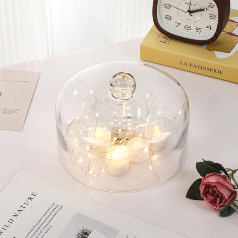 twakutwaku durable glass cloche cleans easily after gatherings.