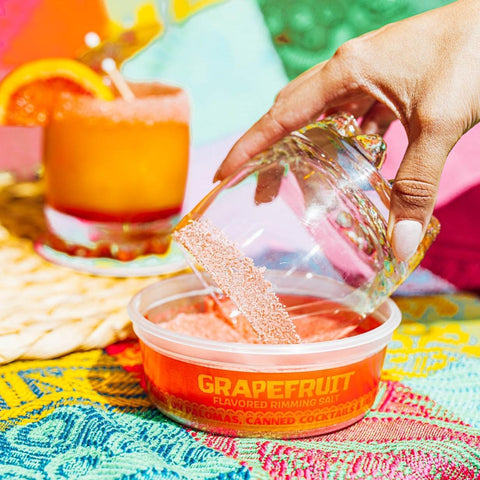 Twang Drink Rimming Salt Chile Lime on rim adds spicy sour kick.