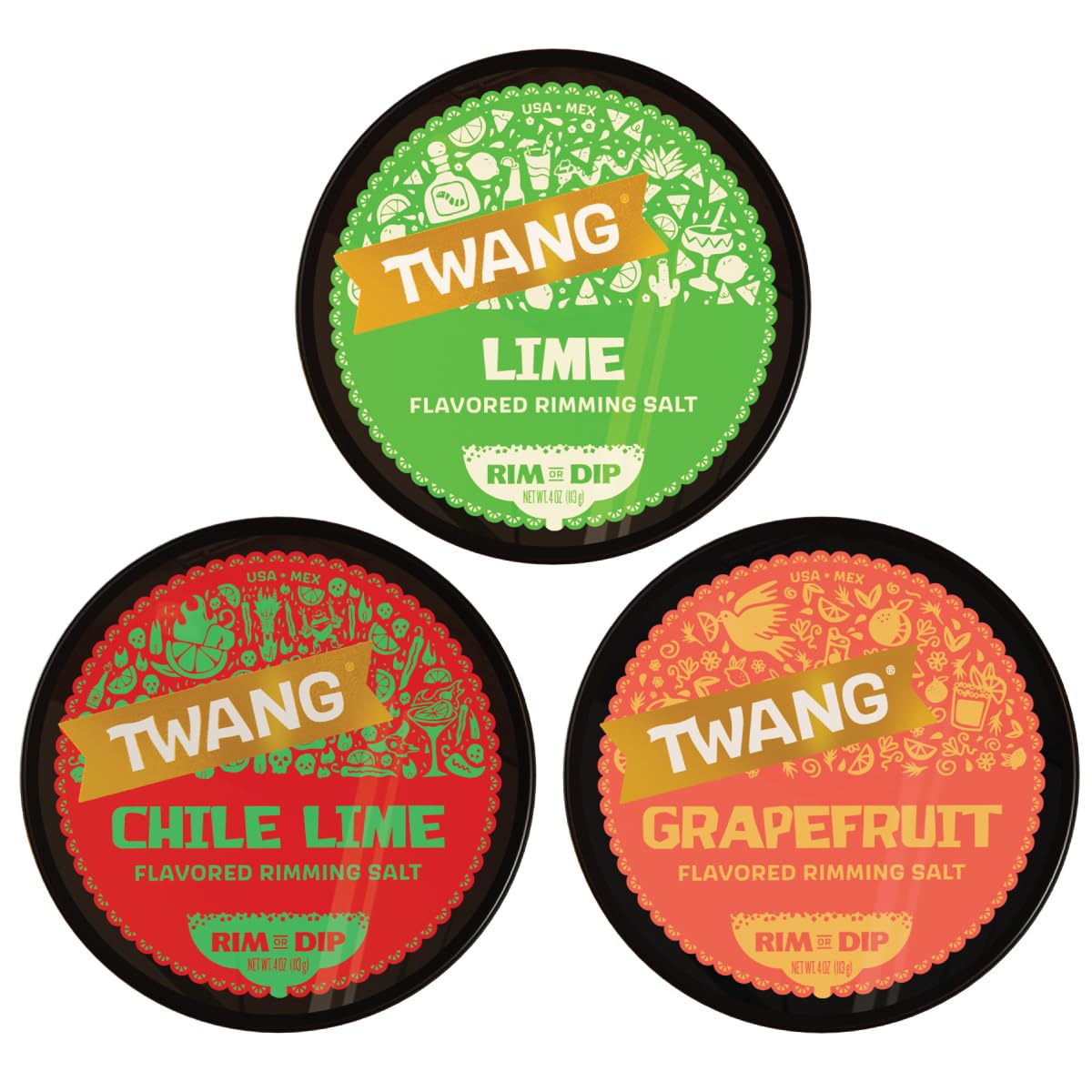 Twang Drink Rimming Salt Lime close-up, highlighting bright citrus for cocktails.