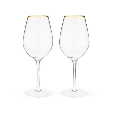 Twine wine glass bar cart-ready setup for stylish entertaining.