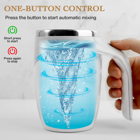TXLOOK rechargeable mug with USB charging for on-the-go mixing.