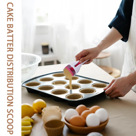 Tydlig Cupcake Scoop assists with consistent portions for pancakes and cookies.