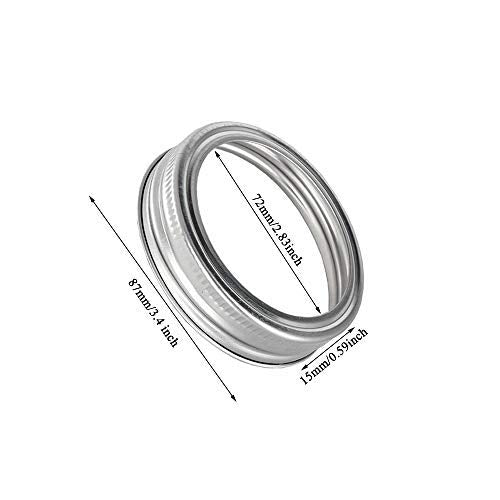 TYESMER threaded-edge ring eases opening on wide-mouth jars.