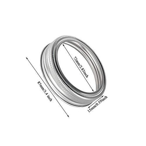 TYESMER threaded-edge ring eases opening on wide-mouth jars.