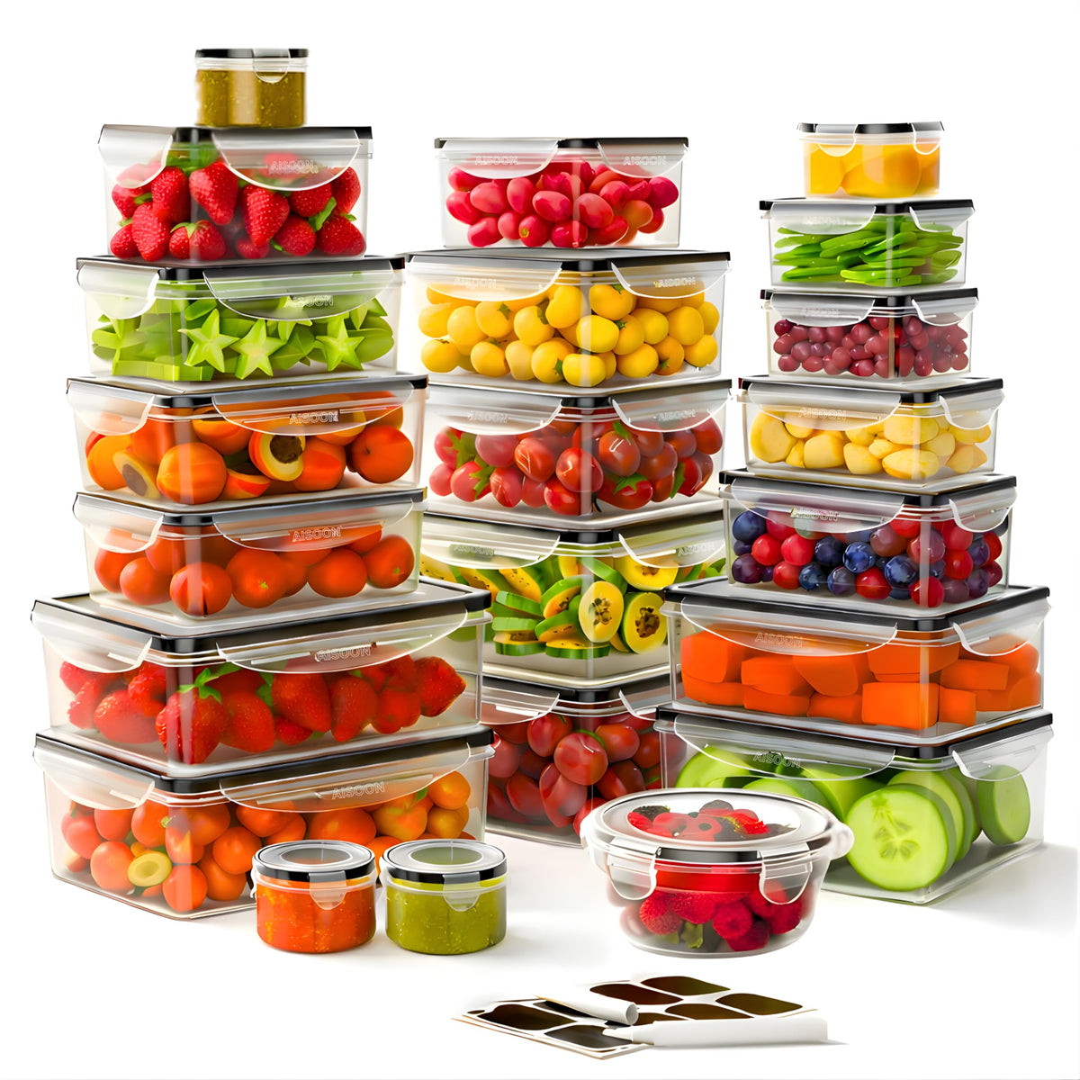 TYKOON AISOON 85oz rectangle container with lid for bulk meals and easy storage
