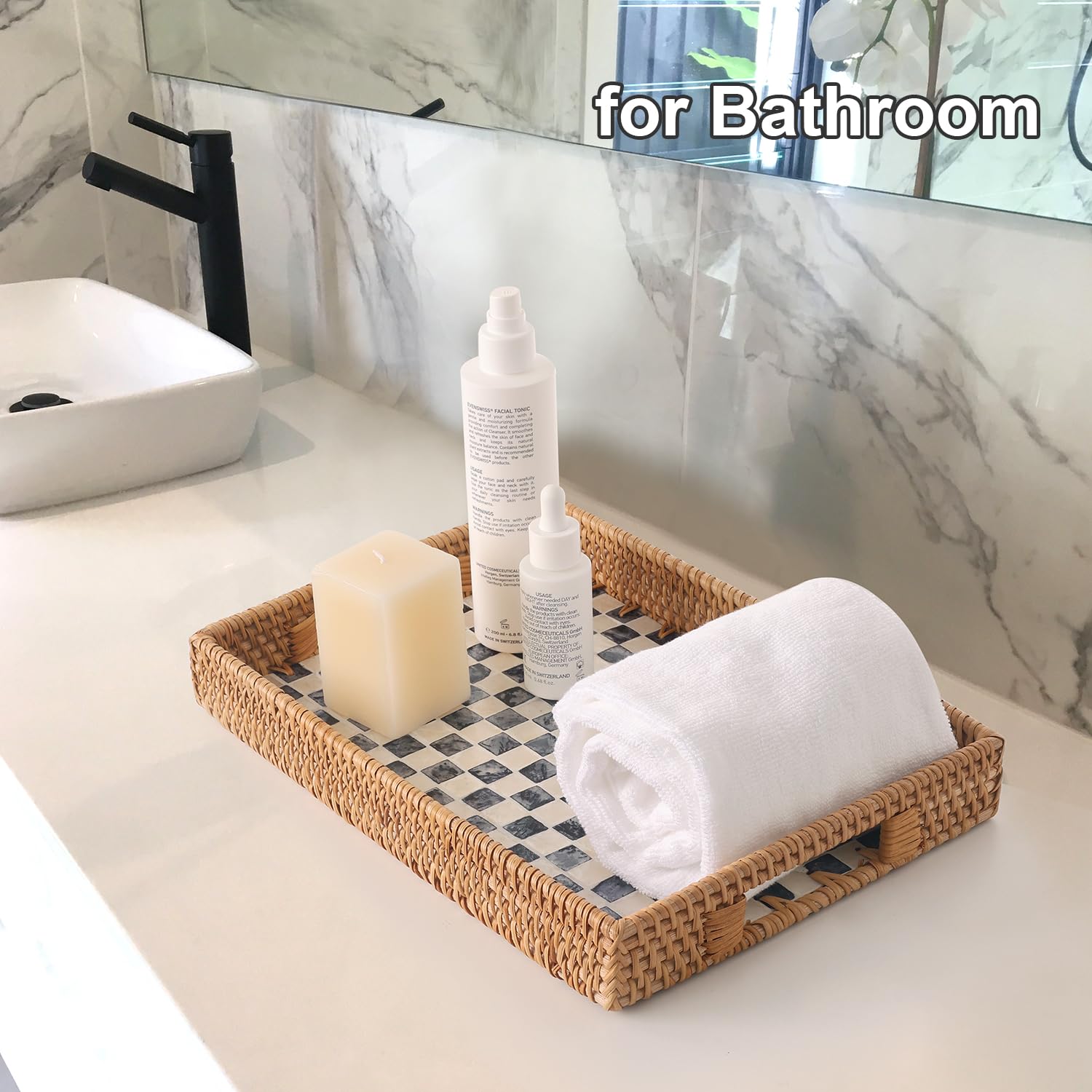 Tynulox tray for fruit, bread, and snacks keeps counters tidy