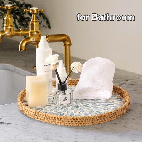 Tynulox bathroom decor tray adds style while keeping essentials organized.