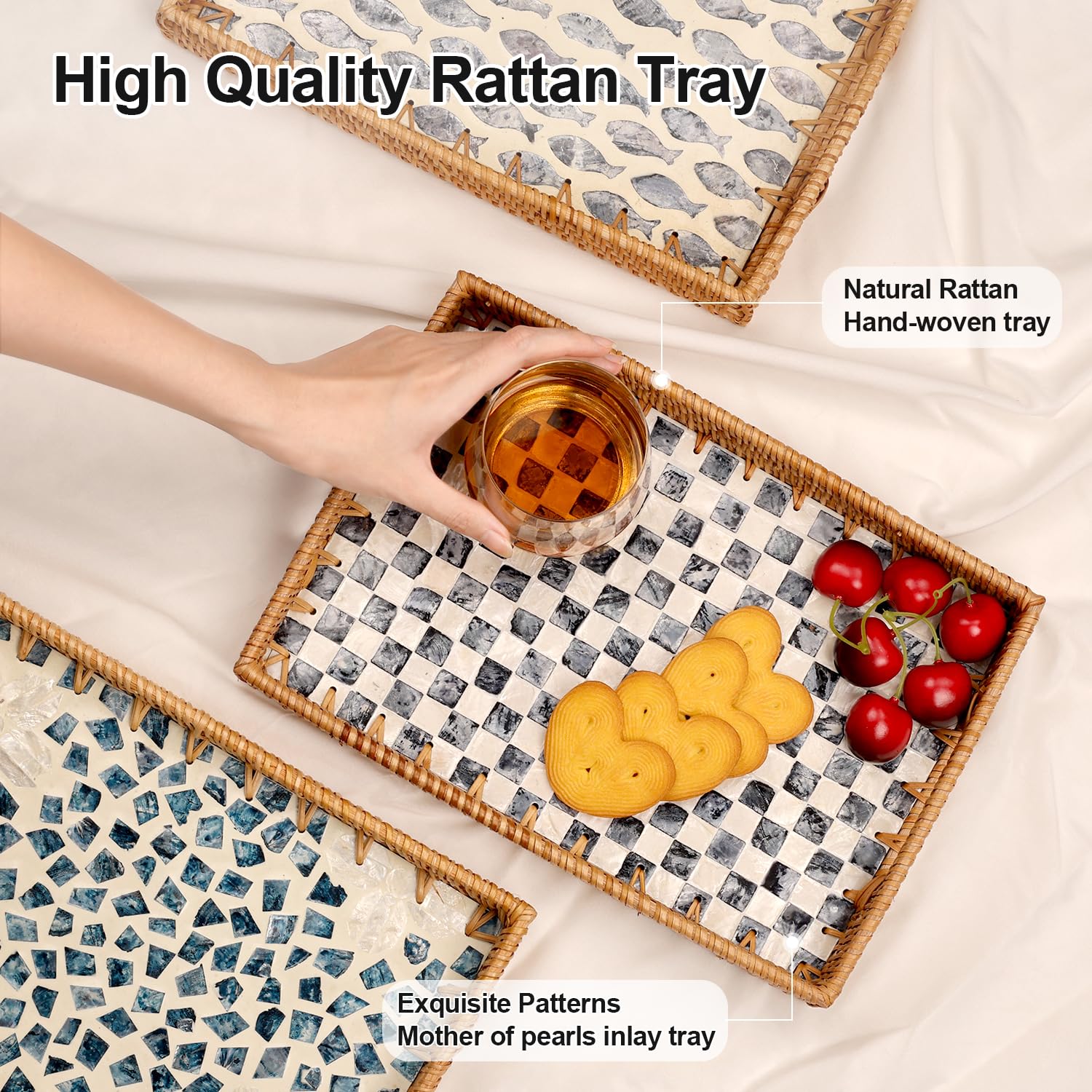 Tynulox tray bottom features non-slip rubber for stable serving