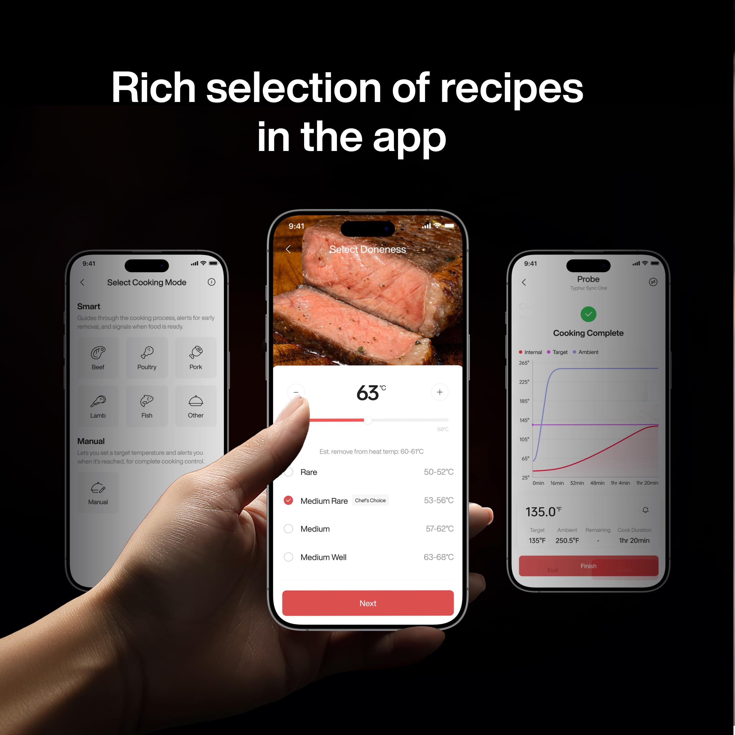 Typhur Sync One app alerts keep cooks informed during cooking