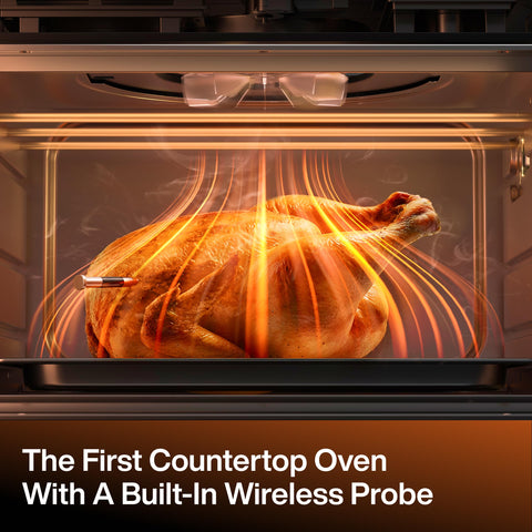 Typhur Sync Oven interior with wireless probe for precise cooking.