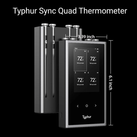Typhur Sync precision-sensors provide fast, accurate temperature data.