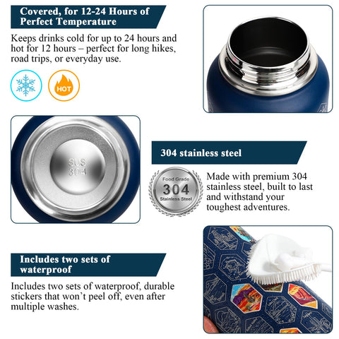 Tyraivl leakproof insulated bottle ideal for camping and hiking