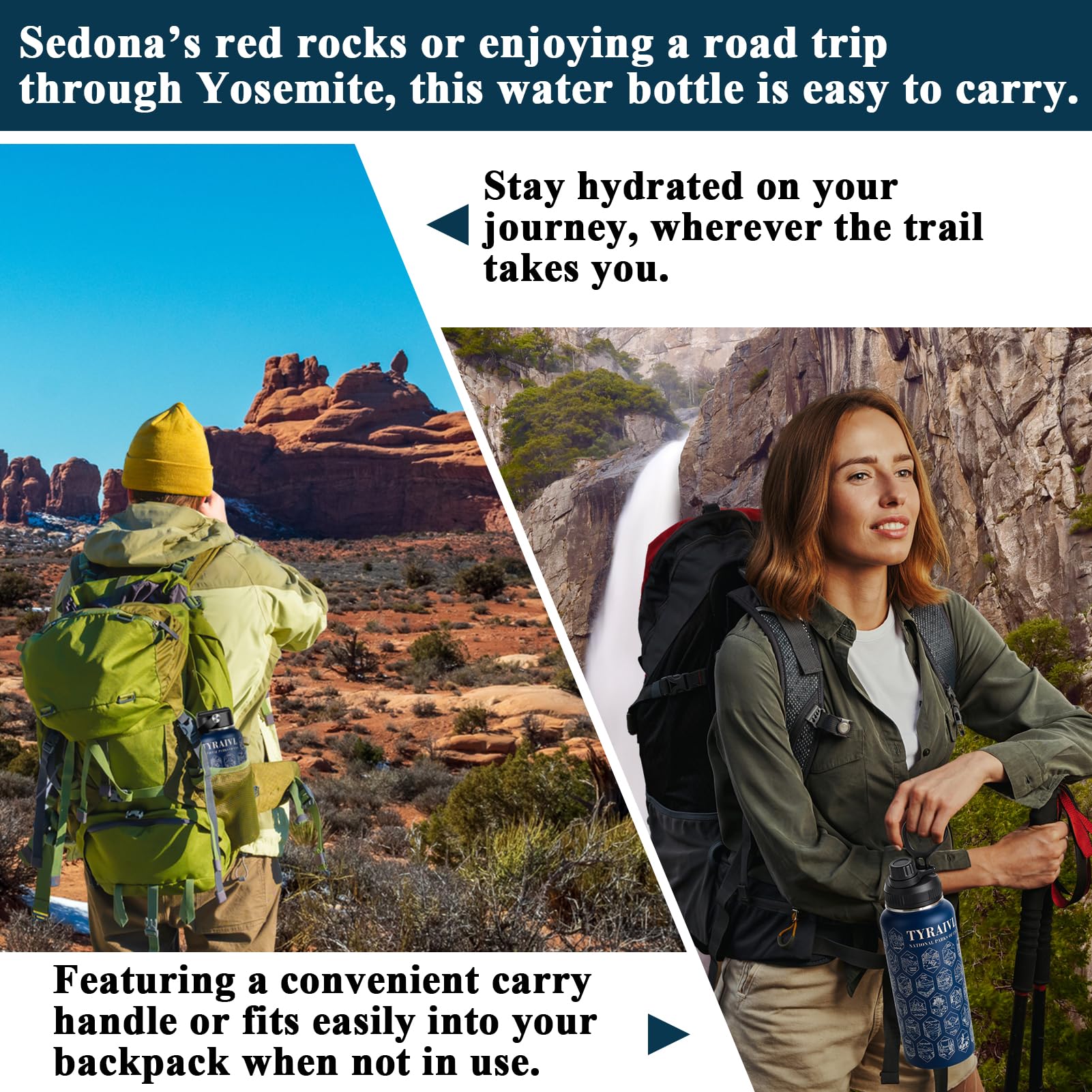 Tyraivl dual lids provide sip or straw convenience on the go