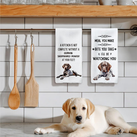 Tzhim absorbent polyester towels provide reliable cleanup without scratching dishes.