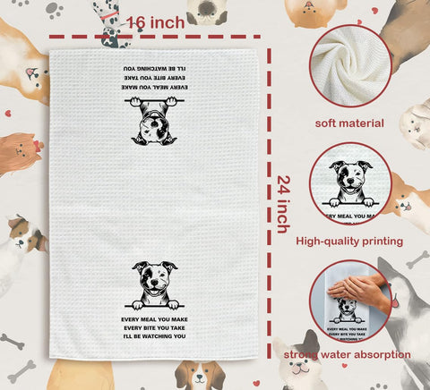 Tzhim Pitbull Gifts kitchen towel dog-lover design, complements home decor and daily wiping.