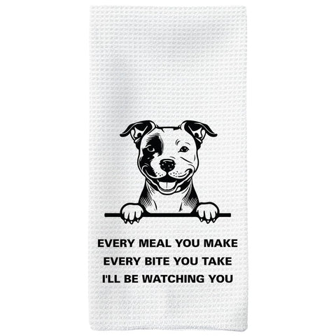 Tzhim Pitbull Gifts kitchen towel floral pattern, absorbent and decorative for the kitchen.