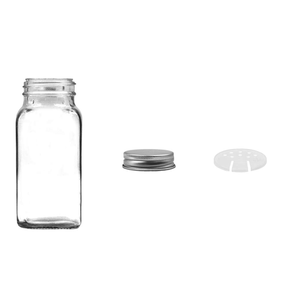 U-Pack bottles featuring removable shaker lids for versatile seasoning and easy refills.