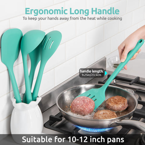 U-Taste 13.6-inch handle design offering long reach away from heat