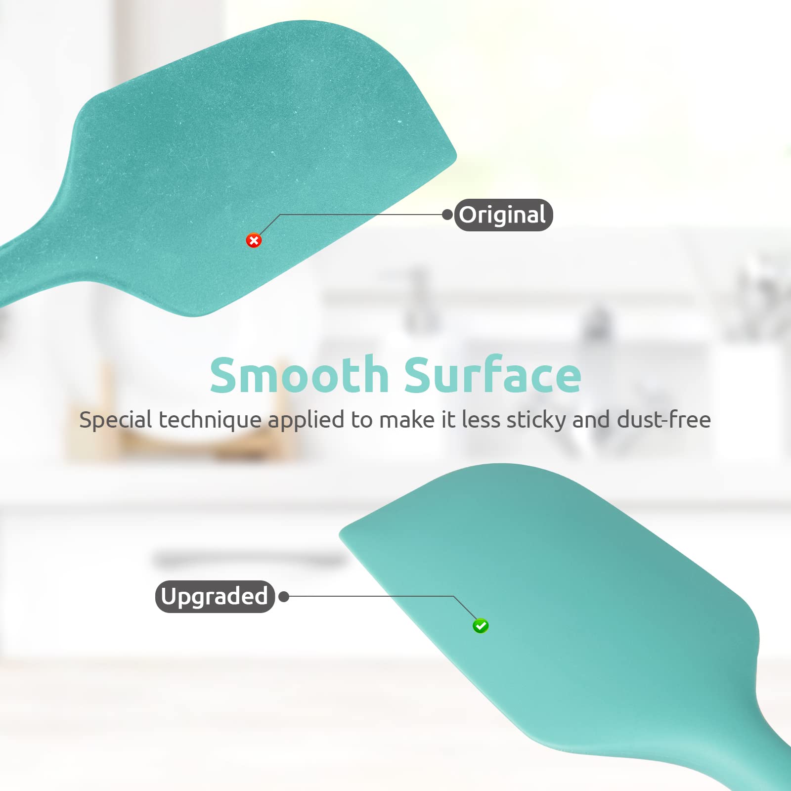 U-Taste flexible silicone resists staining and cleans easily after use.