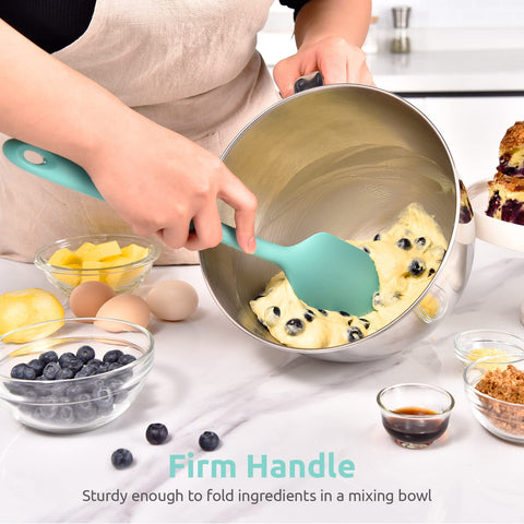 U-Taste Aqua Sky spatula handle grip offers a comfortable, non-slip hold.