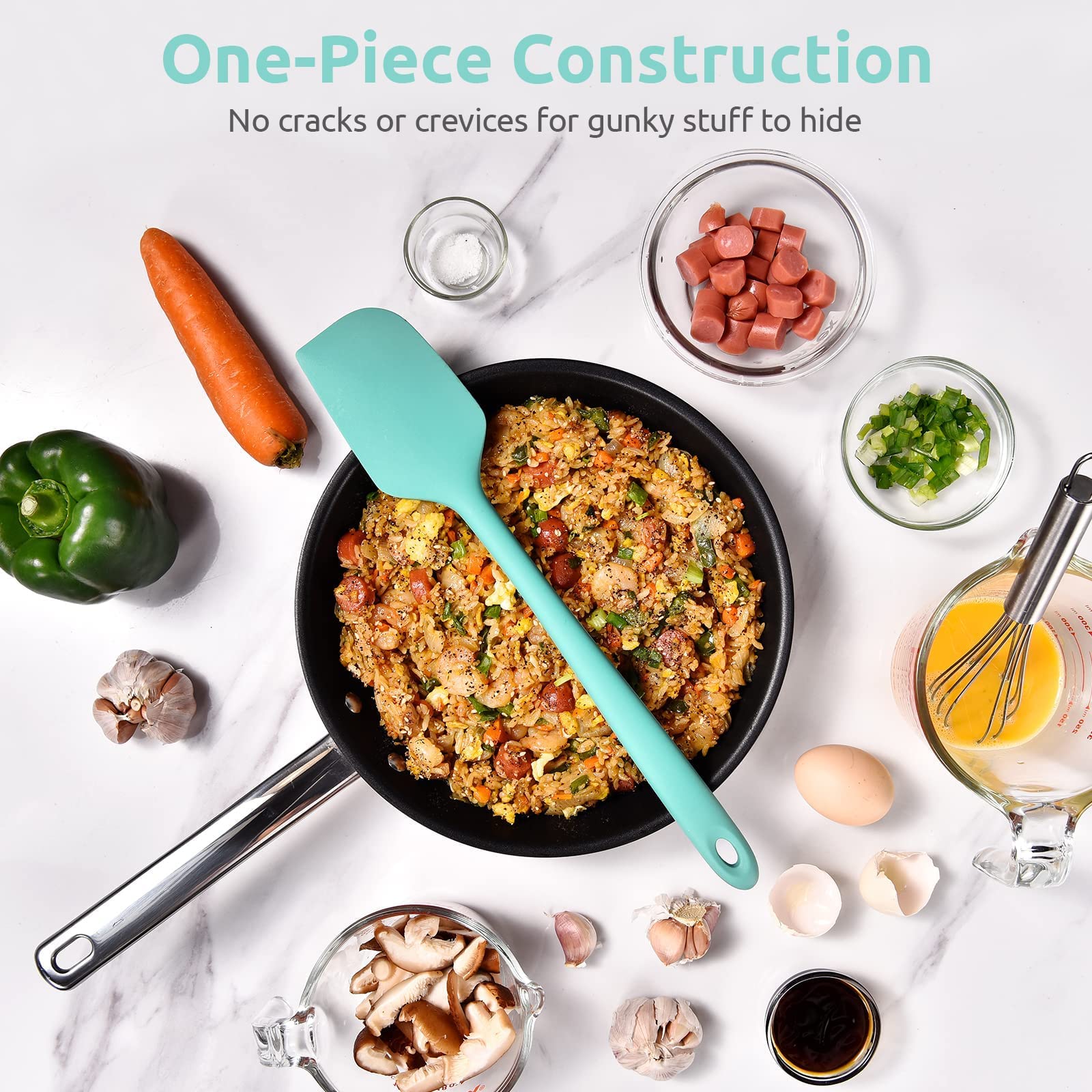 U-Taste Aqua Sky spatula is ideal for nonstick cookware and icing tasks.