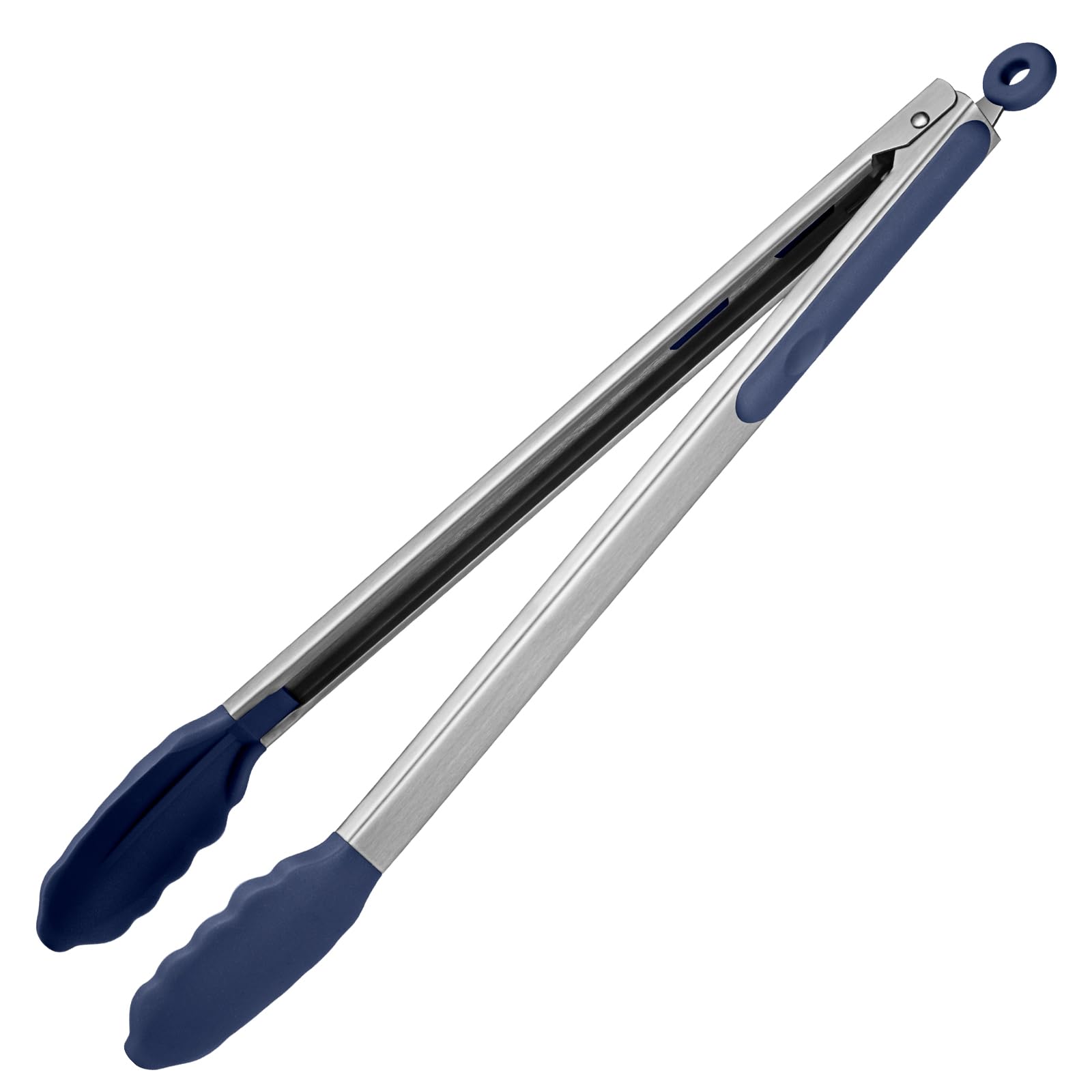 U-Taste 16-inch heat resistant tongs with silicone tips for nonstick cookware.