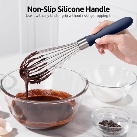 Durable 1.4mm wires balance strength with efficient whisking performance