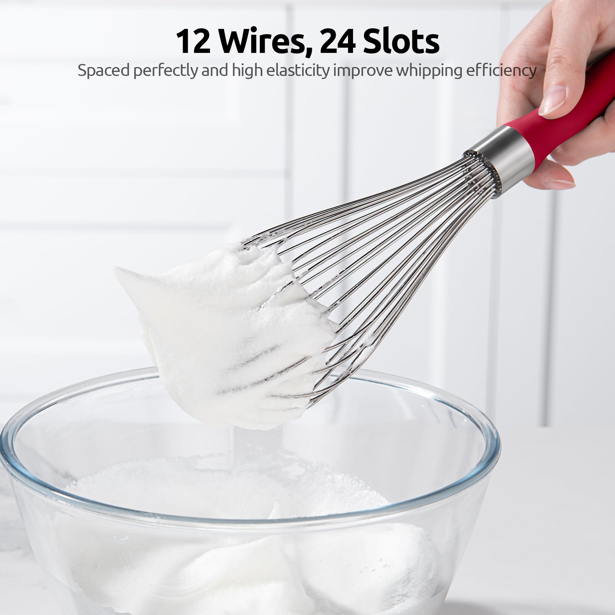 U-Taste 12 high-flex wires enable efficient whipping