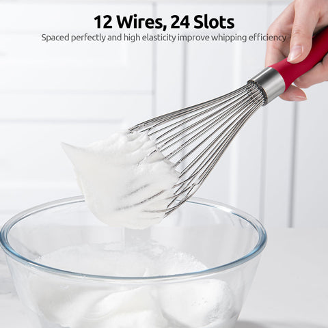 U-Taste 12 high-flex wires enable efficient whipping