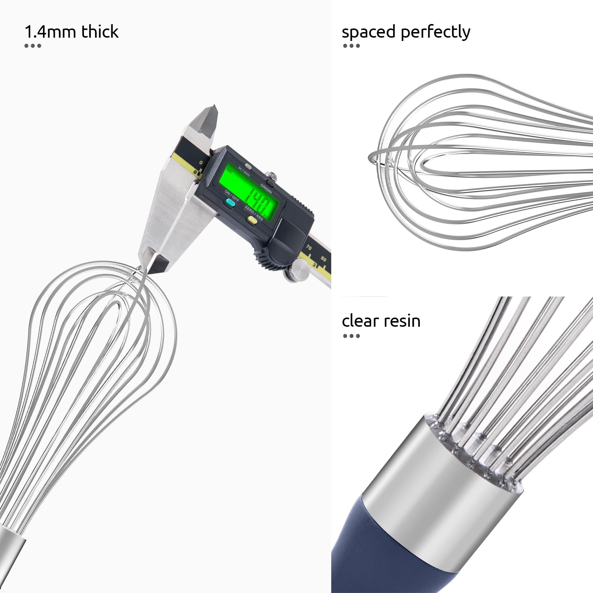Midnight blue U-Taste finish adds style to your kitchen tools