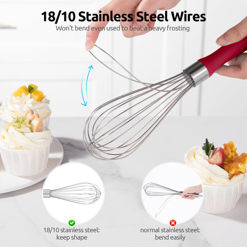 U-Taste silicone handle provides a comfortable, non-slip grip.