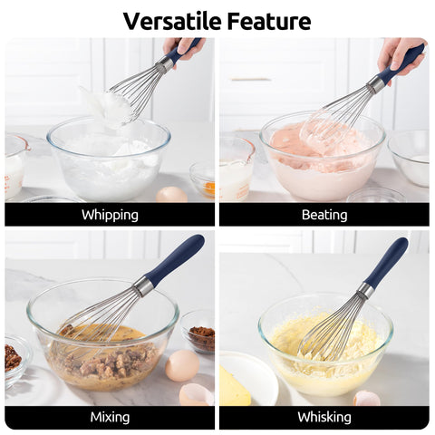 Tight internal connection prevents detachment during frequent whisking