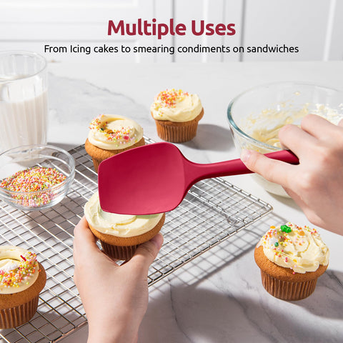 U-Taste red handle stays cool during cooking