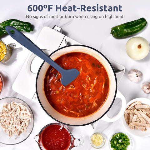 U-Taste flexible blade reaches into corners to scrape every drop.