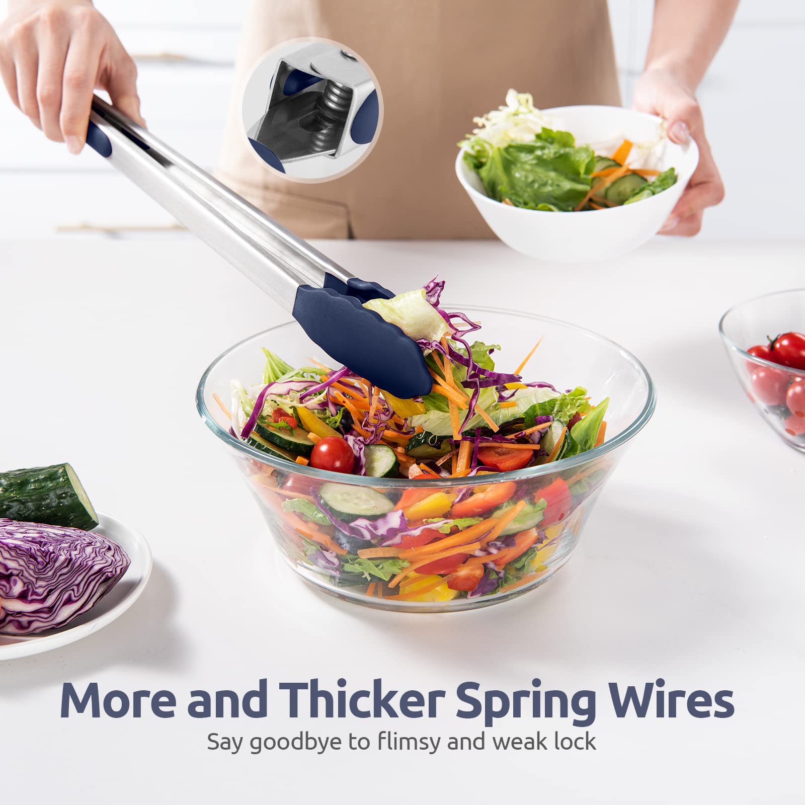 U-Taste wide mouth grips handle large cuts with stability.