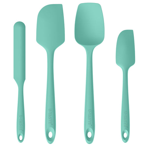 U-Taste heat-resistant silicone spatula in Aqua Sky for high-heat cooking