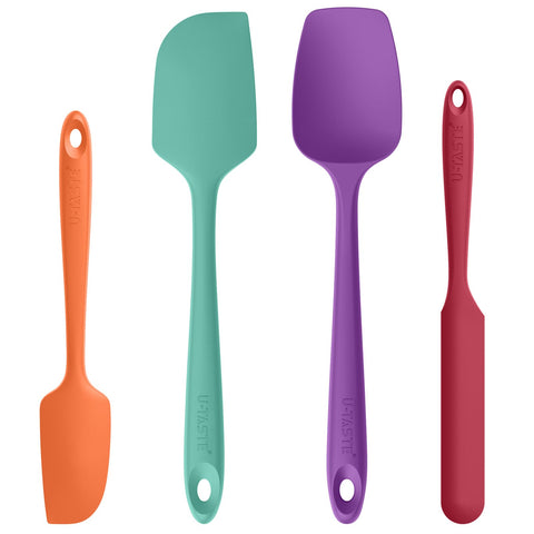 U-Taste heat-resistant spatula 600°F for high-heat cooking in nonstick pans.