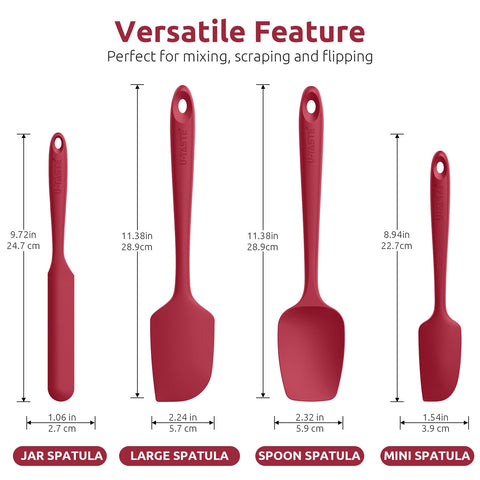 U-Taste jar spatula 9.72 inches reaches into jars for precise scooping.