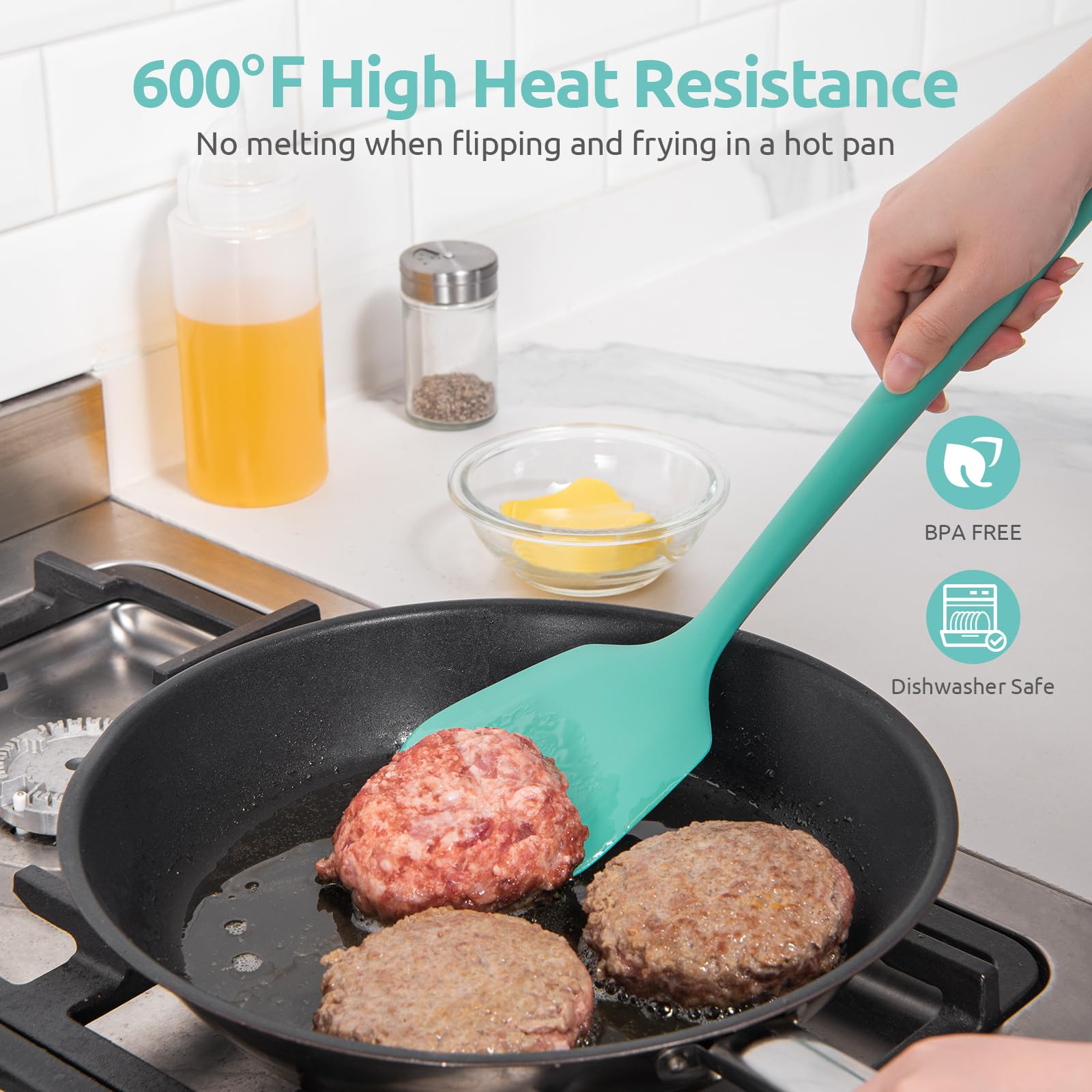 U-Taste 13.6in long handle protects hands from heat