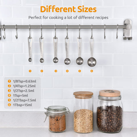 U-Taste 18/8 stainless steel spoons resist rust and odors during daily cooking.