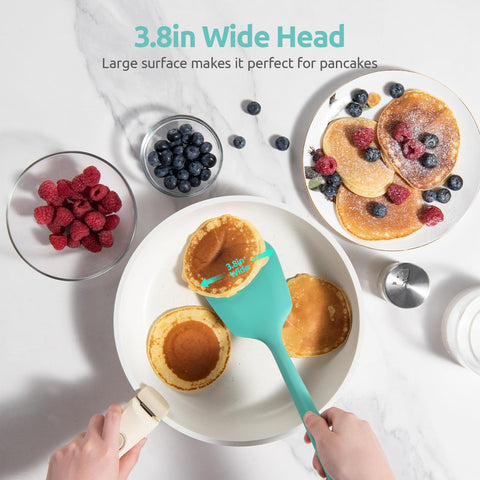 U-Taste non-scratch wide head slides under food without sticking