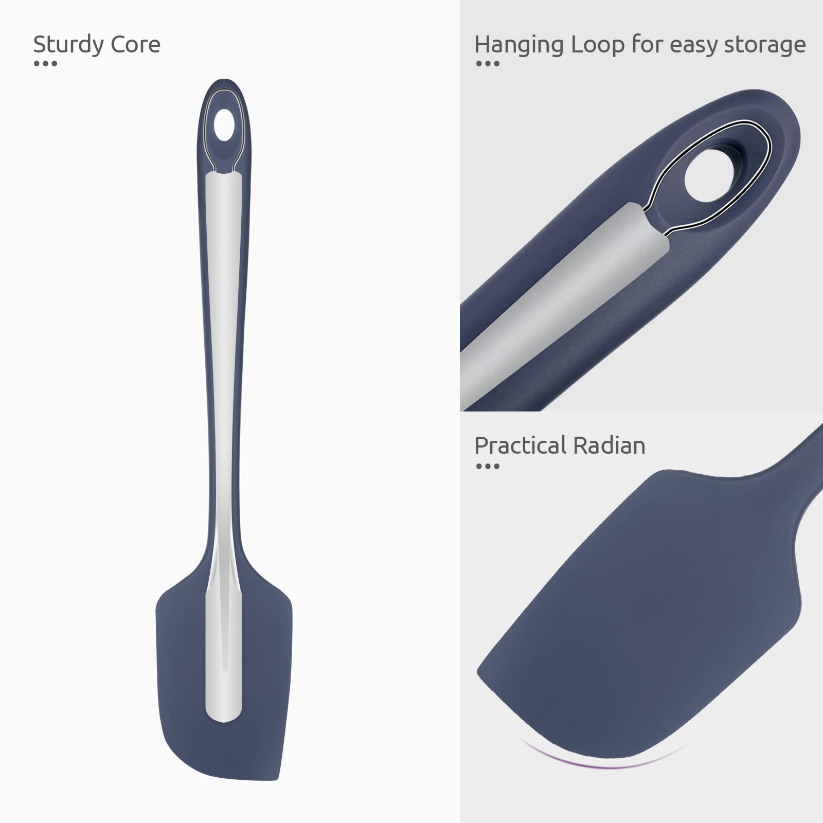 U-Taste rubberized handle offers a secure, comfortable grip.
