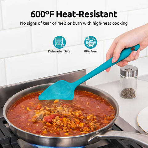 U-Taste seamless-design silicone utensils prevent gunk buildup during cooking