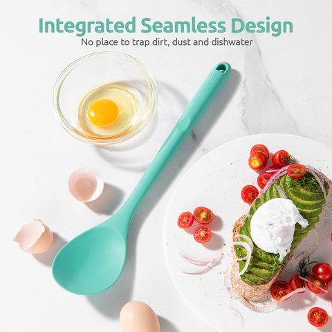 U-Taste seamless-design spoon shows no crevices, easy to clean.