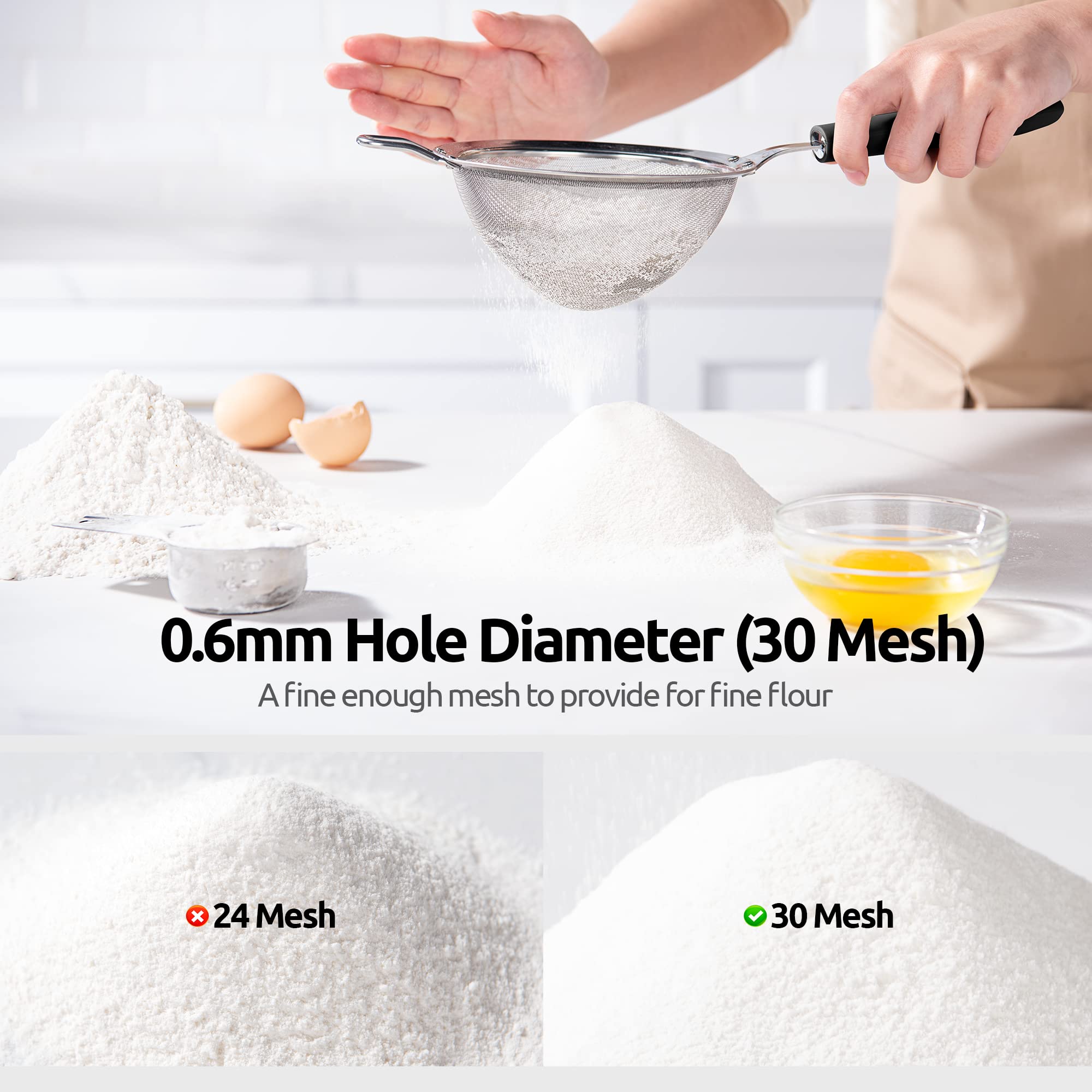 U-Taste silicone-coated handle grip for comfortable control.