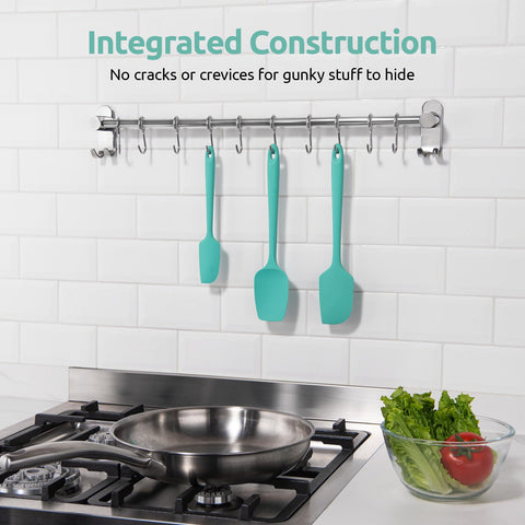 U-Taste silicone spatula set ideal for mixing, scraping, and stirring.