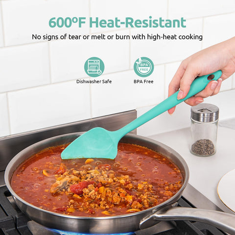 U-Taste mini silicone spatula ideal for precise scooping in small bowls.