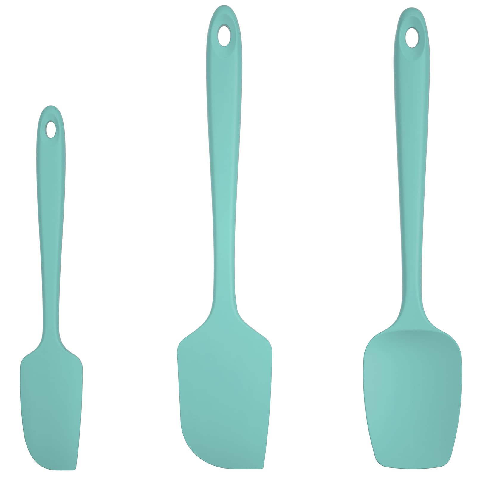 U-Taste silicone spatula set with spoon and spatula, heat resistant up to 600°F for high-temp cooking.