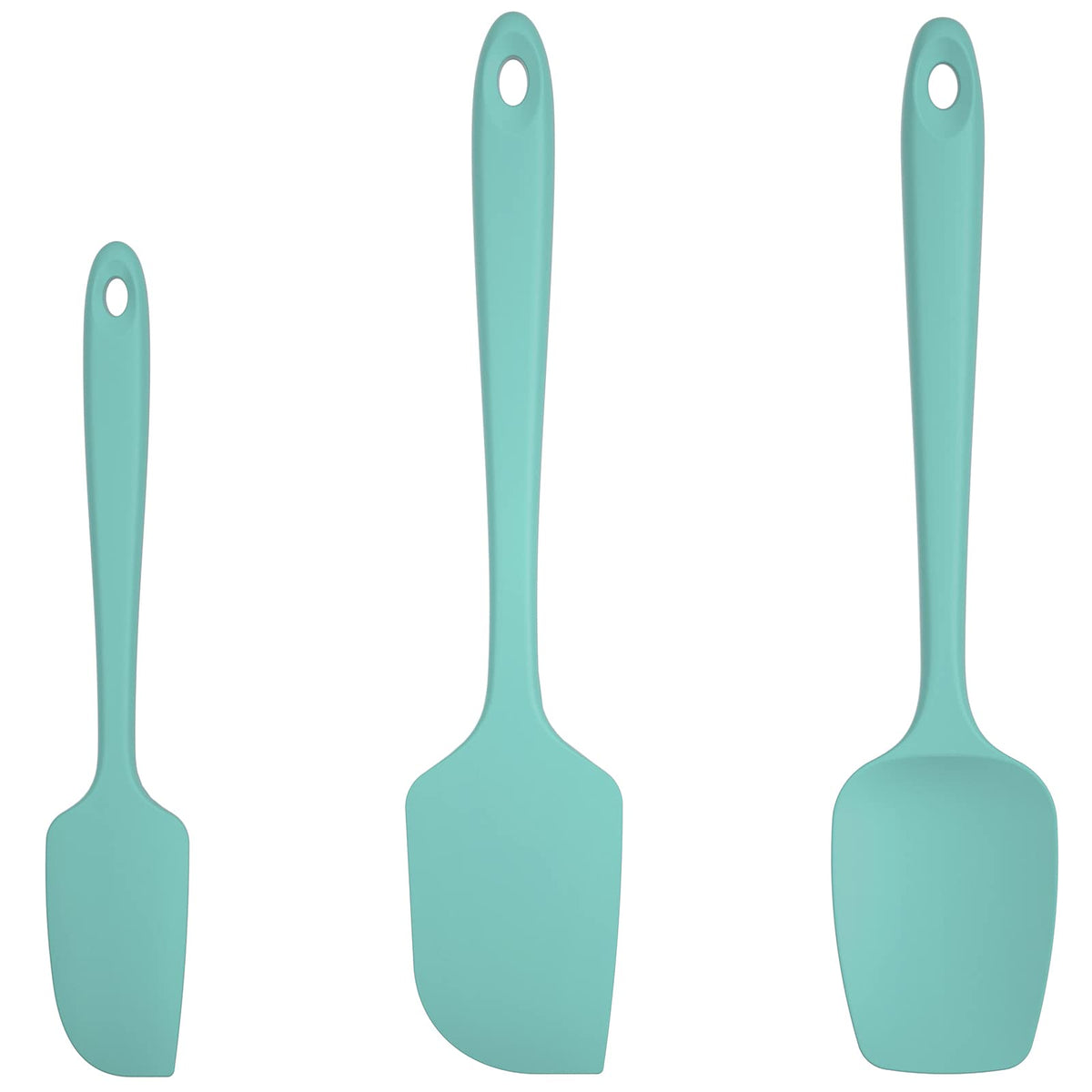 U-Taste silicone spatula set with spoon and spatula, heat resistant up to 600°F for high-temp cooking.