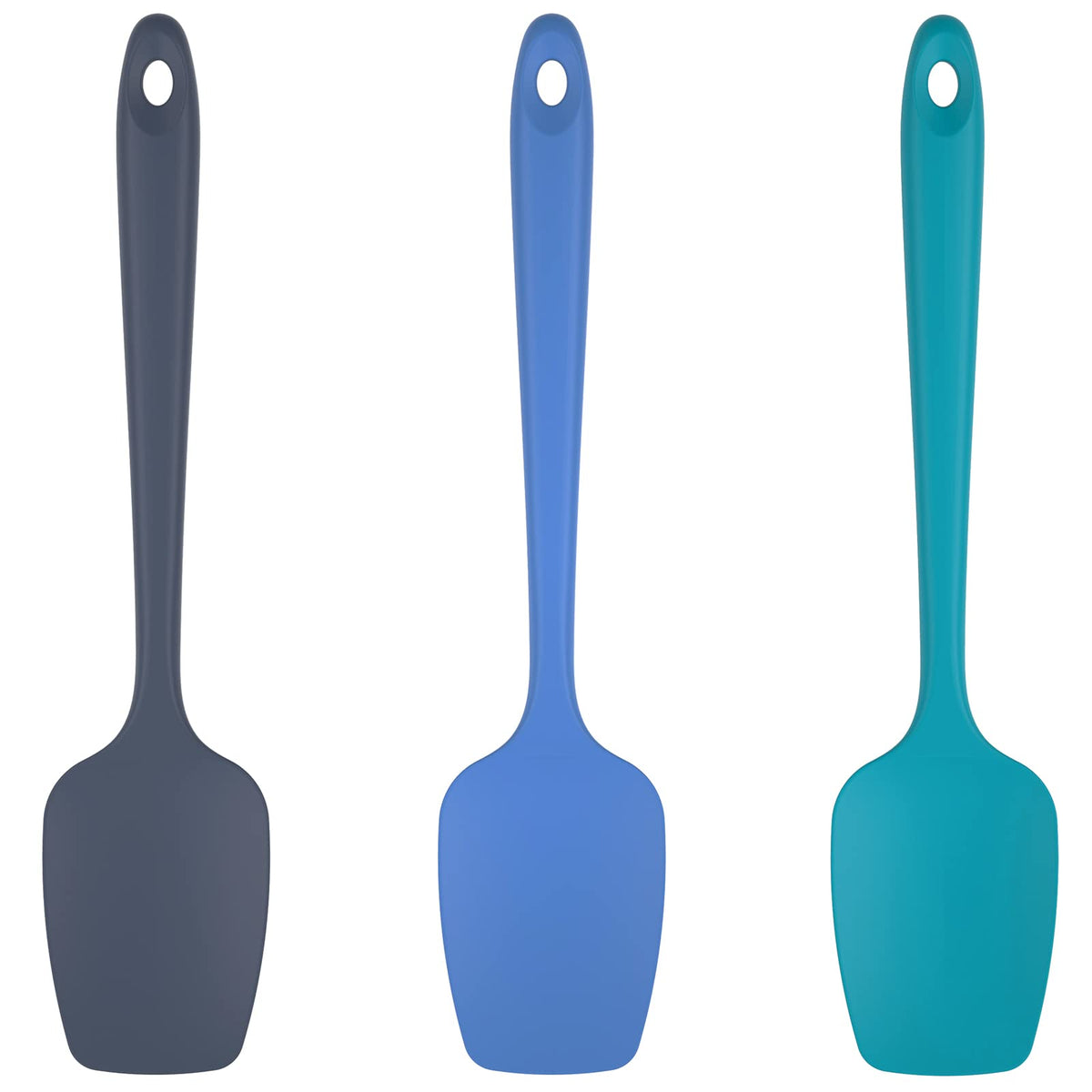 U-Taste silicone spoon spatula set in multicolor for versatile mixing and scraping batter